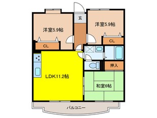 アネシス岡本の物件間取画像